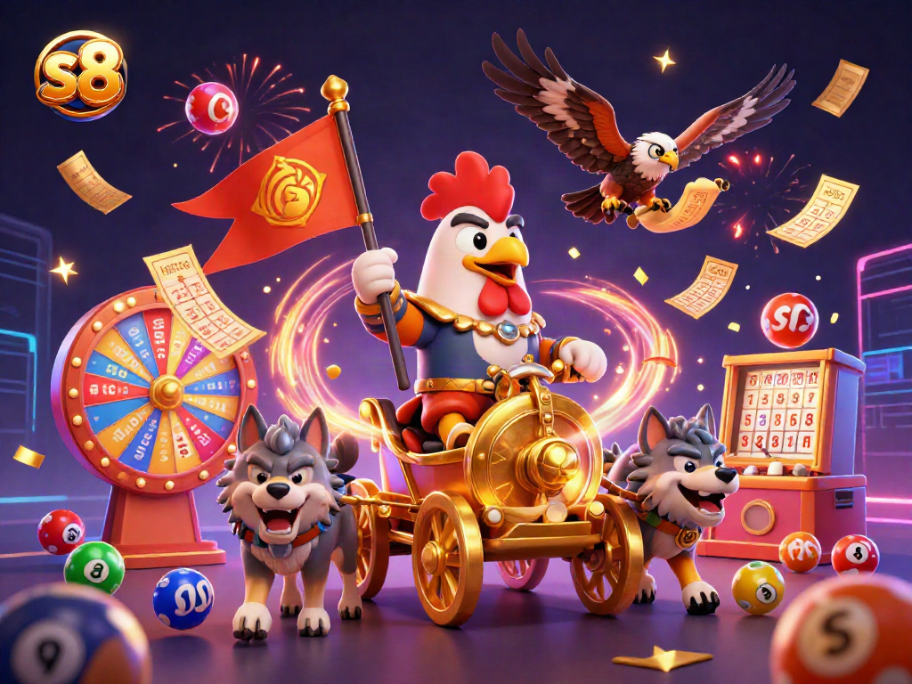 Engage with exciting s8 gambling adventures featuring a rooster warlord and dynamic lottery elements.