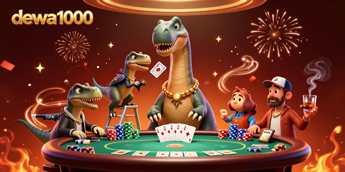 Experience thrilling gameplay with dewa1000, featuring a dynamic casino scene with rich details.